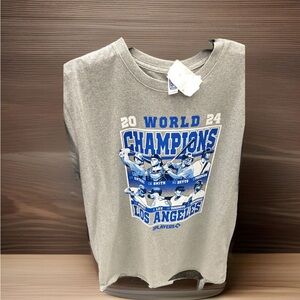 Dodgers Gray T shirt Unisex Fit World Series tee Shirt New - Authorized MLB